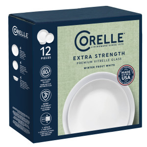 Winter Frost White Vitrelle 12pc Set