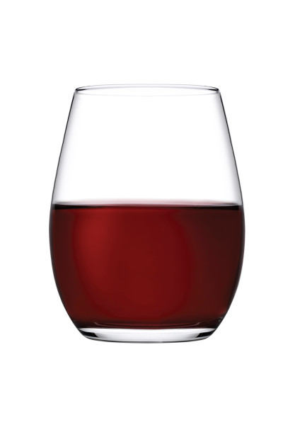 Amber Stemless Wine Glass 440ml Set 6
