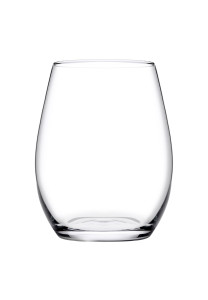 Amber Stemless Wine Glass 440ml Set 6