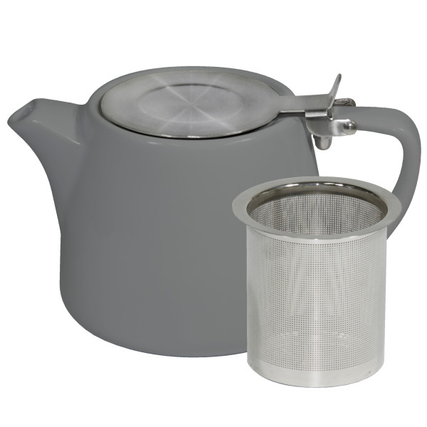 French Grey Stack Teapot 500ml