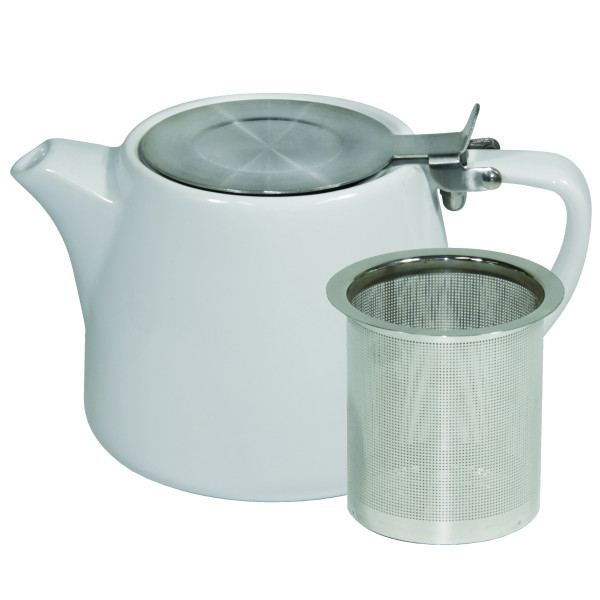 White Stack Teapot 500ml