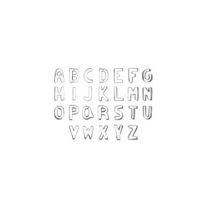 Alphabet Cutter Set 26 Piece 25mm