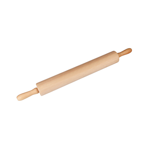 Wood Rolling Pin With Ball Bearings – 450x70mm