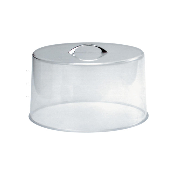 Cake Cover Clear with Chrome Handle 300x185mm