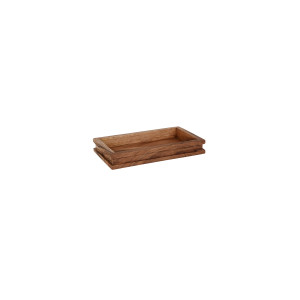 Serve Natural Acacia Display Tray GN 1/4 265x162x40mm
