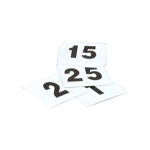 Utility Black and White Table Number Set 100