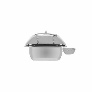 Deluxe Chafer Rectangular 1/2 Size with Glass Lid & Side Dish