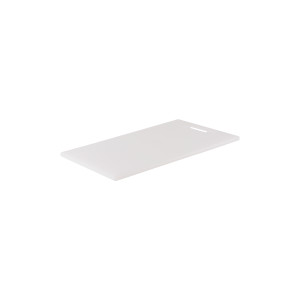 Cutting Board Polyethylene White with Handle 400x250x12mm