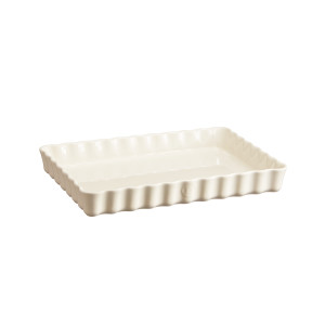 Deep Rectangular Tart Dish - Clay