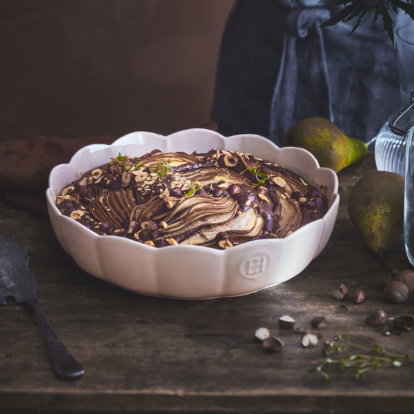 Madeleine Round Dish - Clay