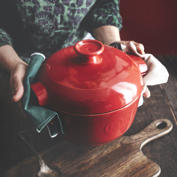 Rice Pot - Burgundy