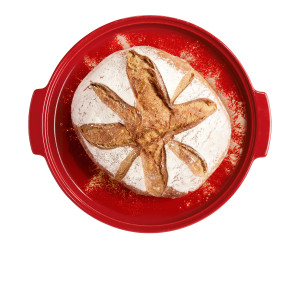 Round Bread Baker - Burgundy