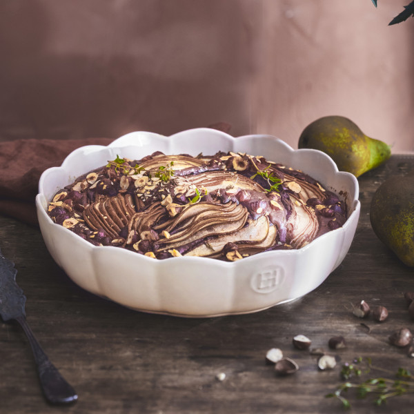 Madeleine Round Dish - Rose Candy