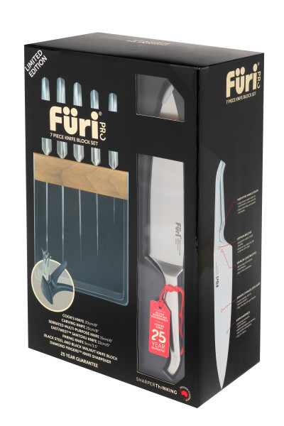 Pro Limited Edition Black Knife Block Set 7 Piece
