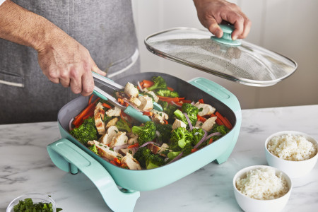 Electric Skillet- Turquoise