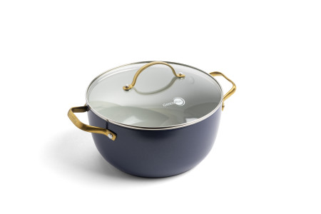 Padova Navy Blue Covered Casserole 24cm/4.7L