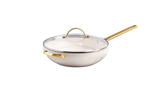 Padova Covered Wok 32cm/5.42L Cream