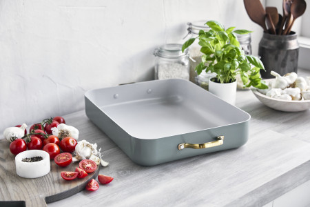 Padova Smokey Blue Roasting Pan