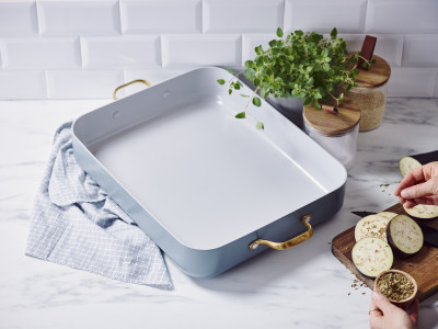Padova Smokey Blue Roasting Pan