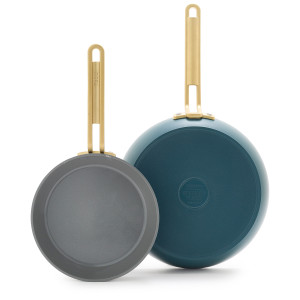 Ceramic Non-stick 20cm and 26cm Frypan Set | Carrara White frypan 20cm frypan 26cm