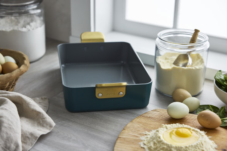 Ceramic Non-Stick Roasting Pan | Venetian Teal
