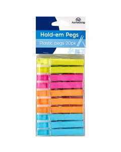 Coloured Pegs UV Pack 20