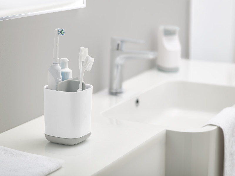 EasyStore Toothbrush Caddy - Grey