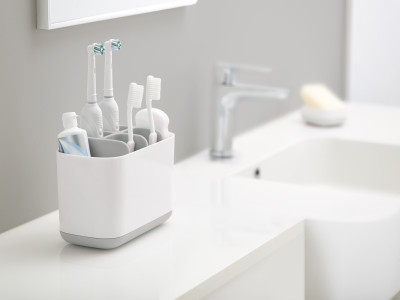 Easystore Toothbrush Caddy Large - Grey