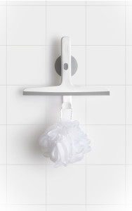 EasyStore Slimline Squeegee with Storage Hook - Grey