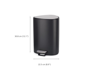 Easystore 5L Pedal Bin Matte - Black