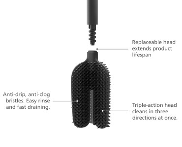 Flex Toilet Brush - Black