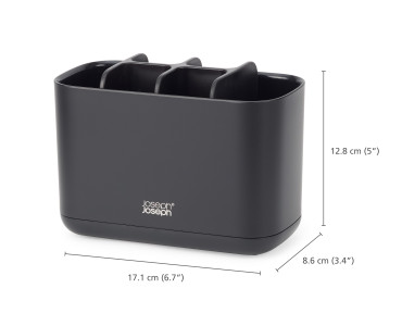 Easystore Large Toothbrush Caddy - Black