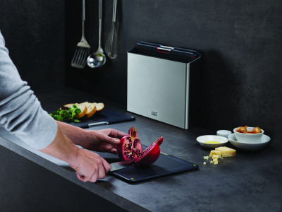 Folio Steel 4-piece chopping board set – Stainless Steel