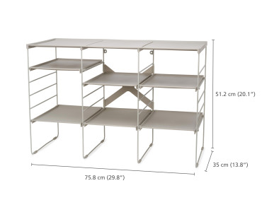 Level Plus Adjustable Shoe Rack - Triple