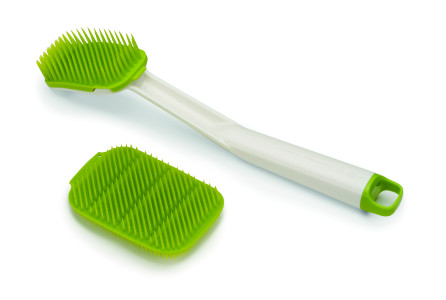 CleanTech Washing-up Brush & Scrubber Set - White / Green