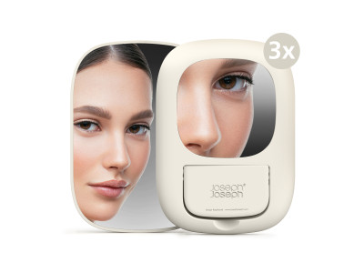 Viva Large Cosmetic Organiser with Removable Mirror - Shell