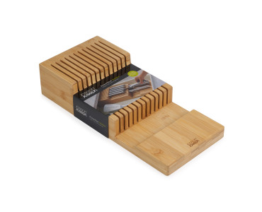 Drawerstore Bamboo 2-Tier Knife Organiser