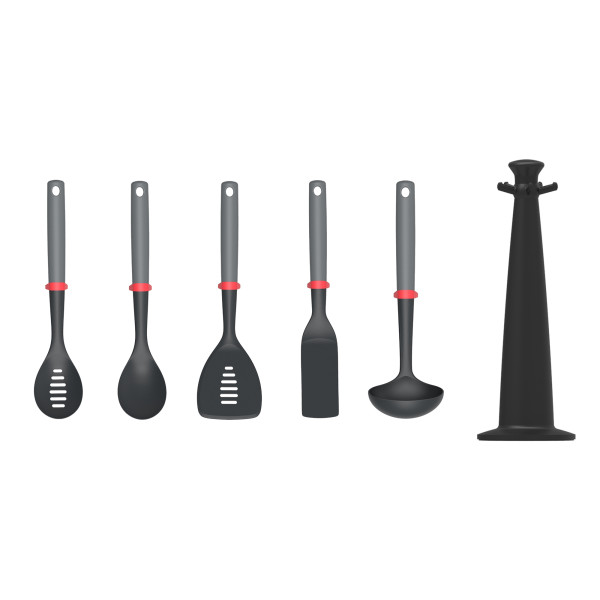 Duo 5-piece Utensil Set with Stand