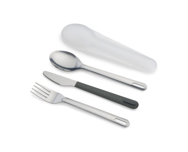 Duo Stainless-steel Cutlery Set (Grey)