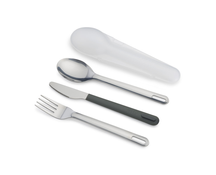 Duo Stainless-steel Cutlery Set (Grey)