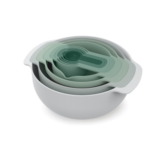 Nest 9 Piece Bowls - Sage