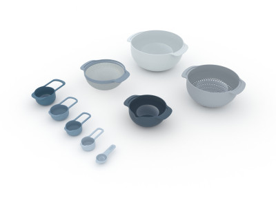 Nest 9 Plus 9-piece food preparation set - Sky