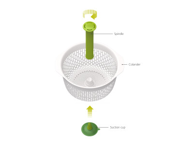 Spindola Spinning Colander