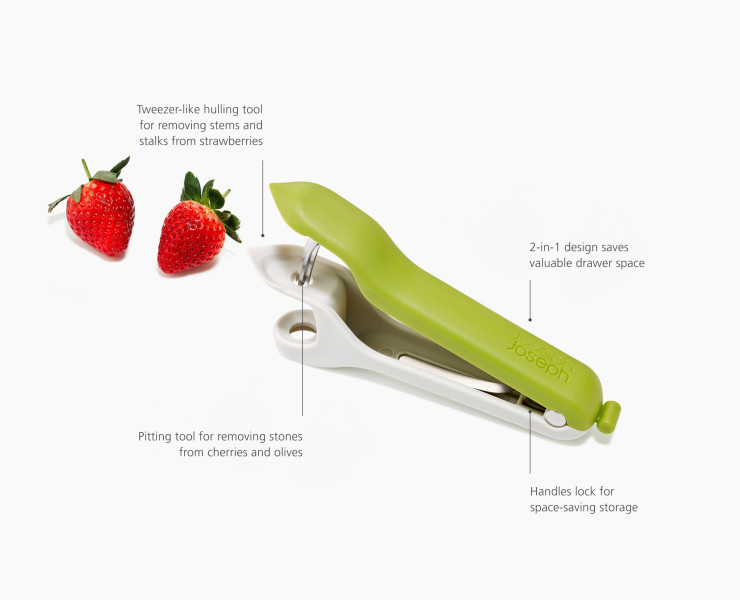 Tweezy™ 2-in-1 Pitter and Huller