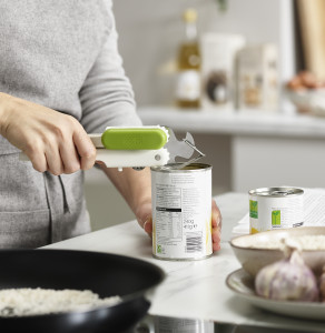 Pivot 3-in-1 Can Opener - White/Green
