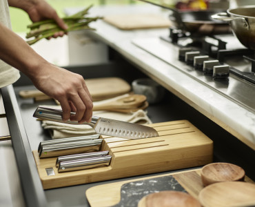 Elevate Steel Knives Bamboo Store 5 Piece Set