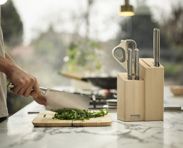 Elevate Fusion 5pc Knife & Scissor Block