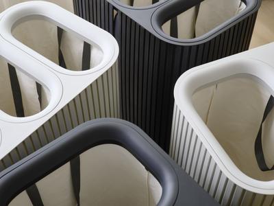 Tota Trio Luxe 90L Laundry Basket (Ecru)