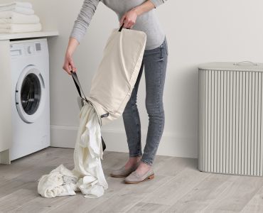 Tota Trio Luxe 90L Laundry Basket (Ecru)