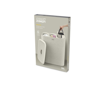 Tota Trio 90L Laundry Separation Basket - Ecru